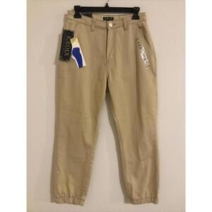 Kroix Womens Medium Beige Butt Lifting Curvy, Perfit Fit Denim Joggers NWT! M417